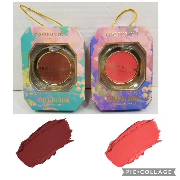 Profusion Cosmetics Other - New! Set of 2 Profusion Cosmetics Full Bloom Cream Blush Hibiscus & Rose Petal